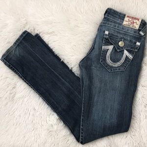 True Religion Bobby Low Rise Boot Cut Denim Jeans